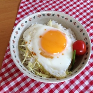 ヘルシー目玉焼き丼